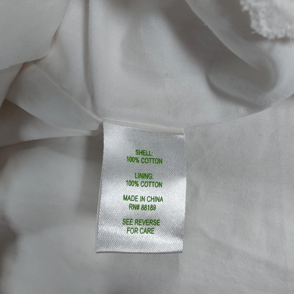 Lilly Pulitzer Tilsbury Dress In White Eyelet Lace Size 8 - Picture 11 of 11